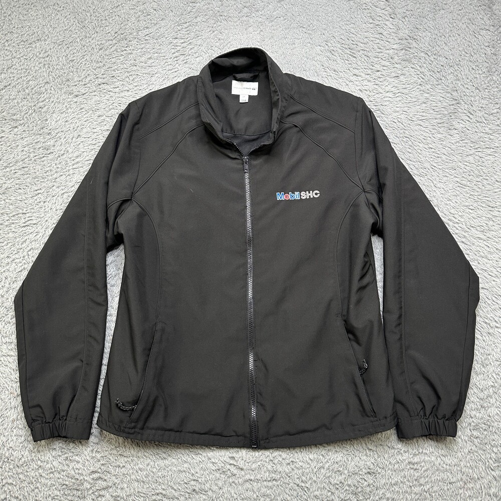 Mobil 1 Jacket Womens XL Black SHC Racing Moto Oil Corporate Employee